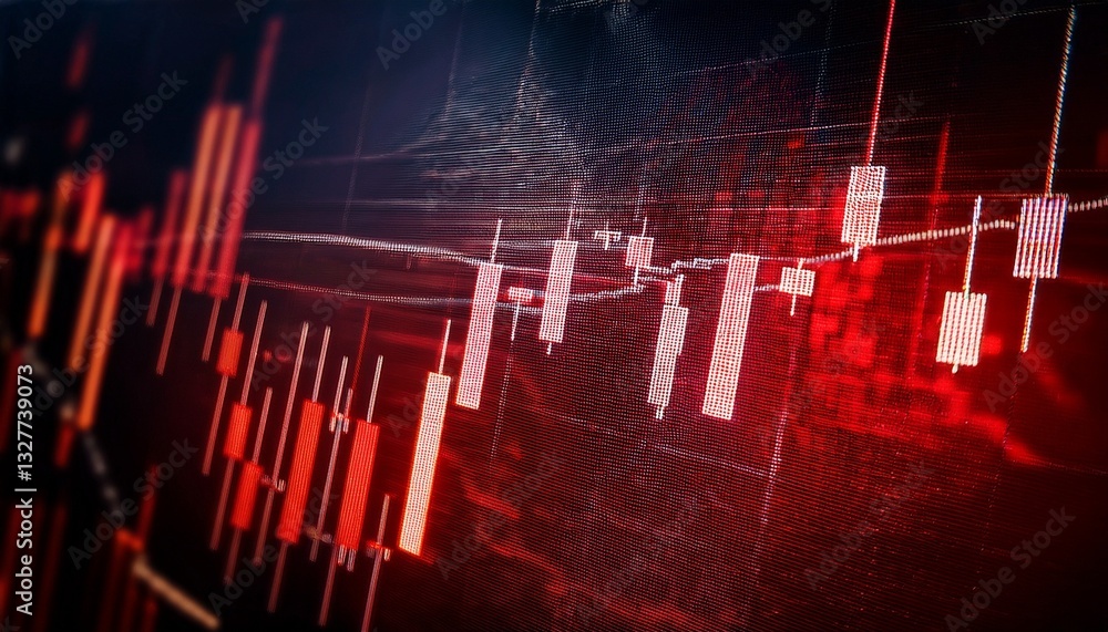 Fototapeta premium stock market graph