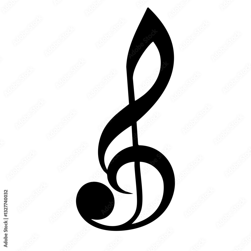 Musical note icon, simple black and white design, minimalist symbol, music notation, vector graphic, clean lines Musical note icon, simple black and white design, minimalist symbol, music notation, vector graphic, clean lines
