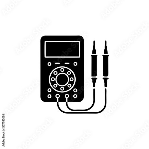 creative details multimeter icon vector illustration