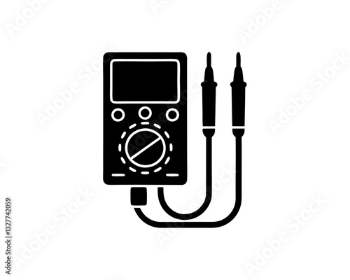 creative details multimeter icon vector illustration