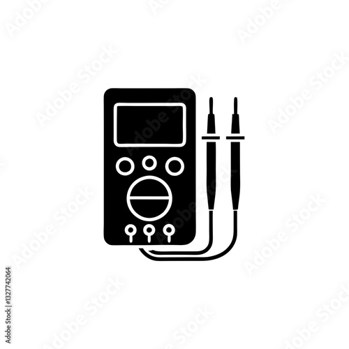 creative details multimeter icon vector illustration