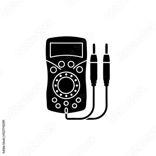 creative details multimeter icon vector illustration