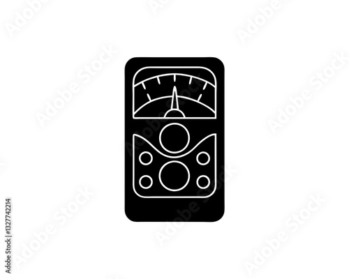 creative details multimeter icon vector illustration