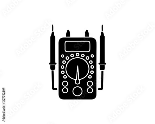 creative details multimeter icon vector illustration
