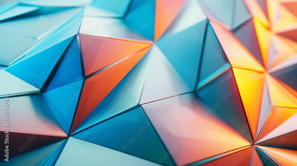 Abstract background with colorful low poly triangles, geometric pattern Abstract background with colorful low poly triangles, geometric pattern