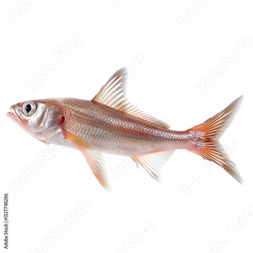 Pink freshwater fish for studio shot.