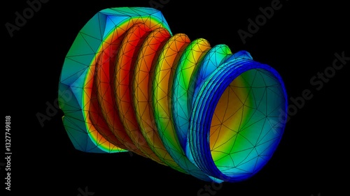 Project 1Mechanic simulation engineering - Stress and breakpoint analysis of hollow bolt under force and moment conditions