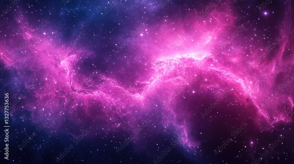 Naklejka premium Deep space nebula with vibrant colors