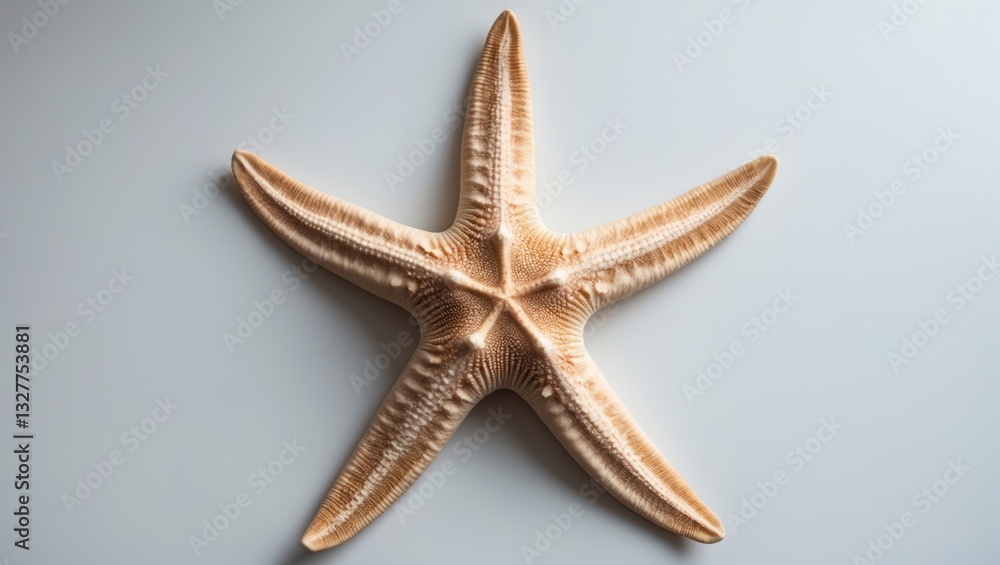 Mediterranean starfish set against a white background Mediterranean starfish set against a white background