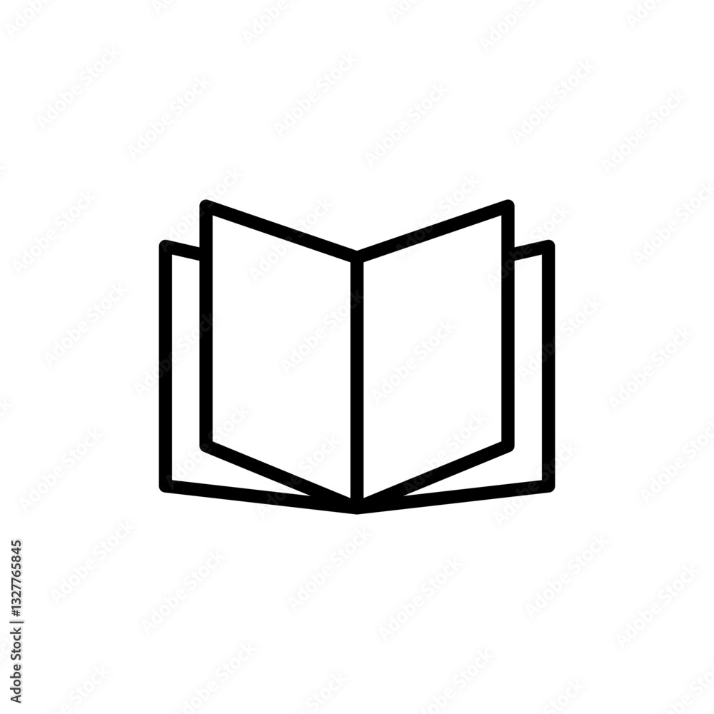 Book icon logo design. open book sign and symbol. ebook icon Book icon logo design. open book sign and symbol. ebook icon