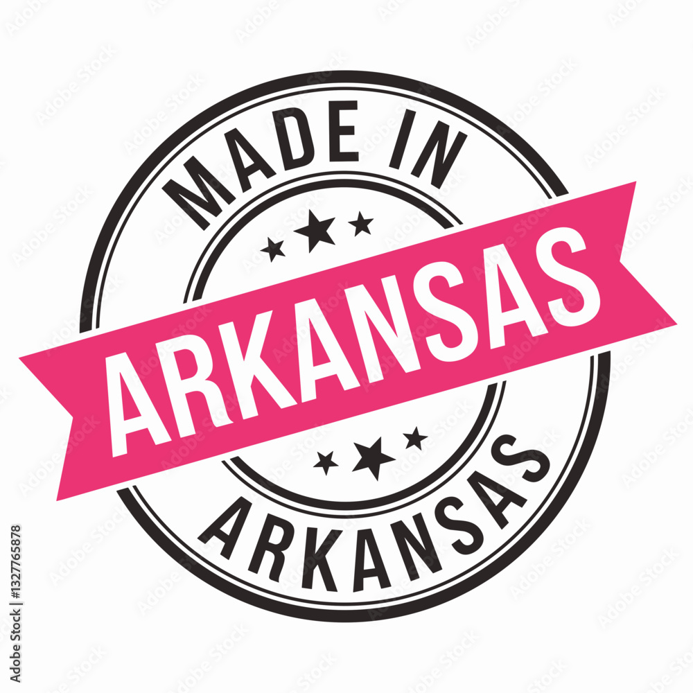 Obraz premium Made in Arkansas Badge