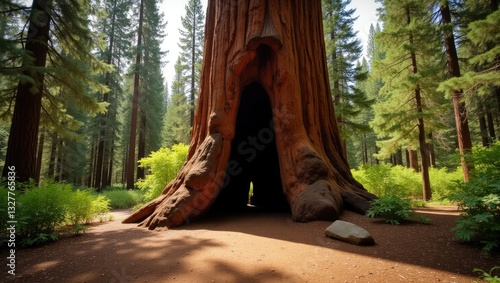 The General Grant tree is the most massive giant sequoia in the Grove area of the National Park.