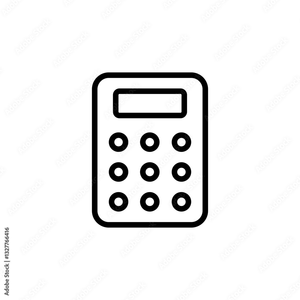 Calculator icon logo design. Accounting calculator sign and symbol. Calculator icon logo design. Accounting calculator sign and symbol.