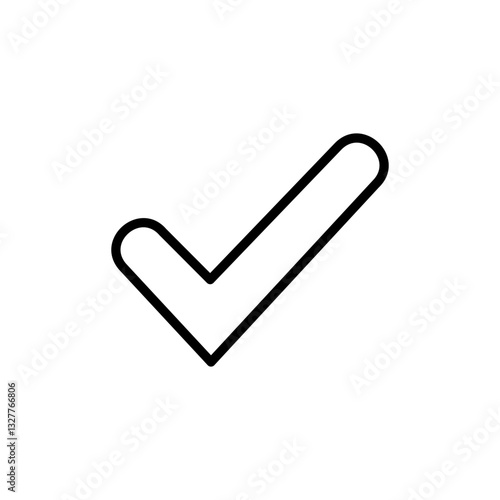 Check mark icon logo design. Tick mark sign and symbol