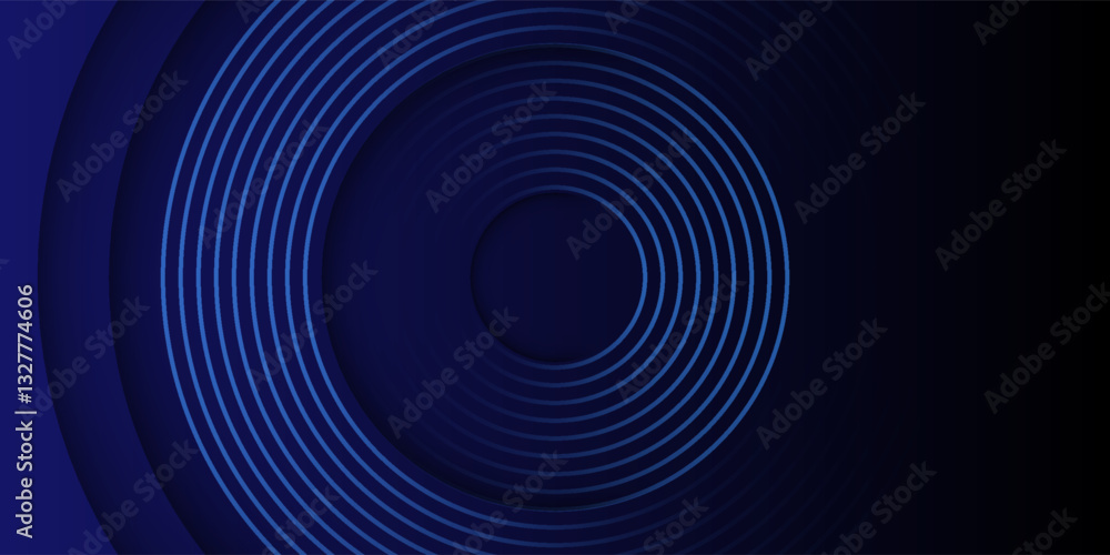 Abstract blue glowing geometric lines on dark blue background. Modern shiny blue circle lines pattern. Futuristic technology concept. Abstract blue glowing geometric lines on dark blue background. Modern shiny blue circle lines pattern. Futuristic technology concept.