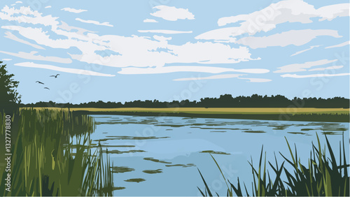Alligator River Wildlife Sanctuary at day time