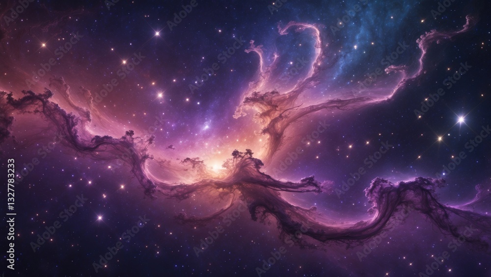 Fototapeta premium Stunning Galaxy - Components of this Image Provided by