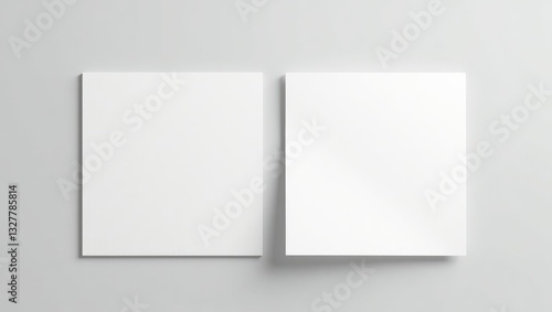 Textured mockup of a square invitation card or flyer.
