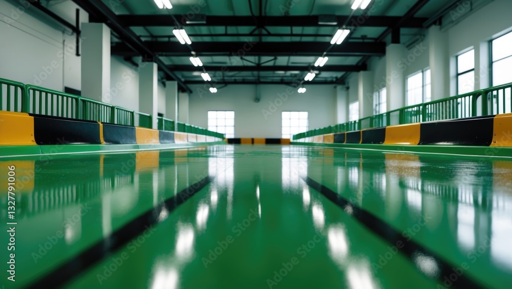 Fototapeta premium Texture of resilient epoxy resin flooring within a Playground