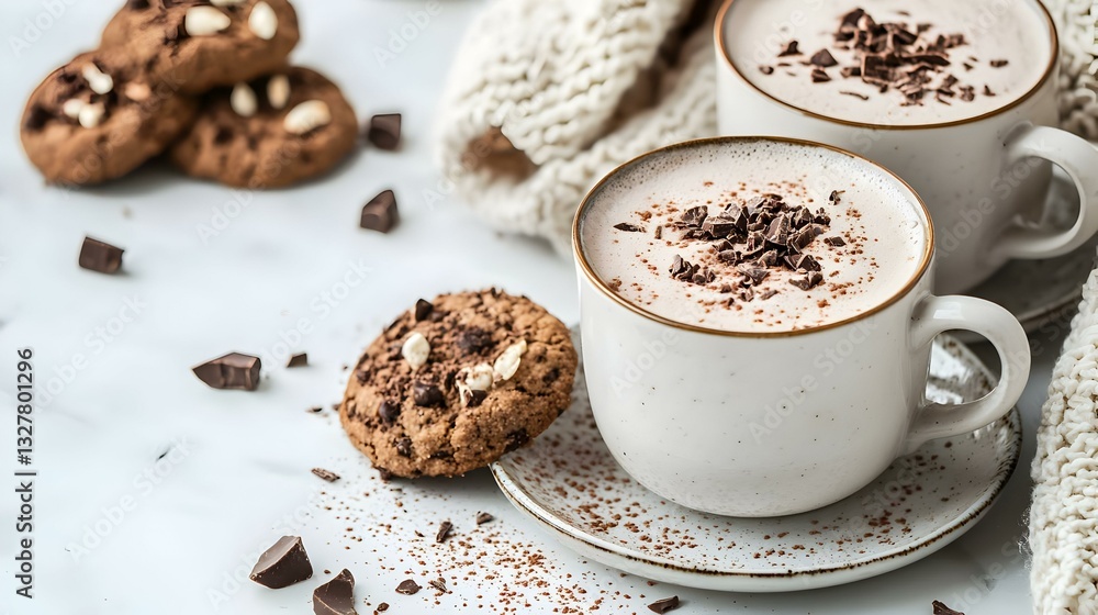 Cozy Hot Chocolate with Cookies Cozy Hot Chocolate with Cookies
