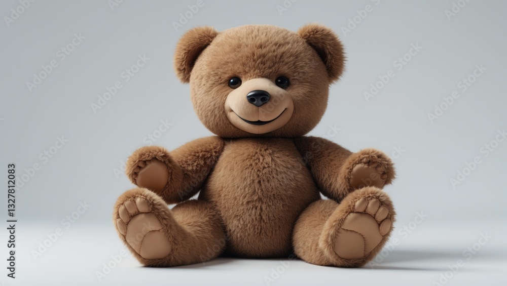 soft brown teddy bear isolated on a white background soft brown teddy bear isolated on a white background