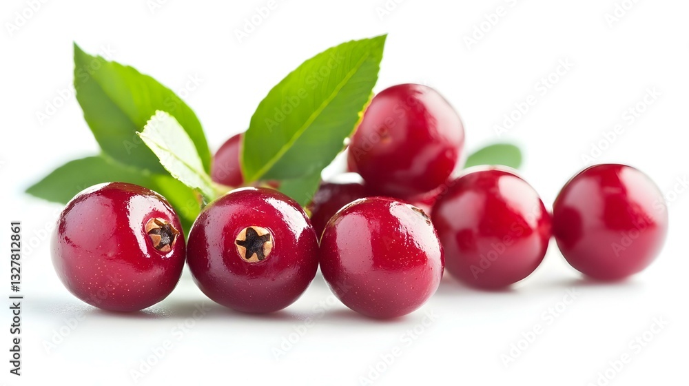 Cranberries isolated on white background Cranberries isolated on white background