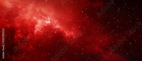 Red nebula background