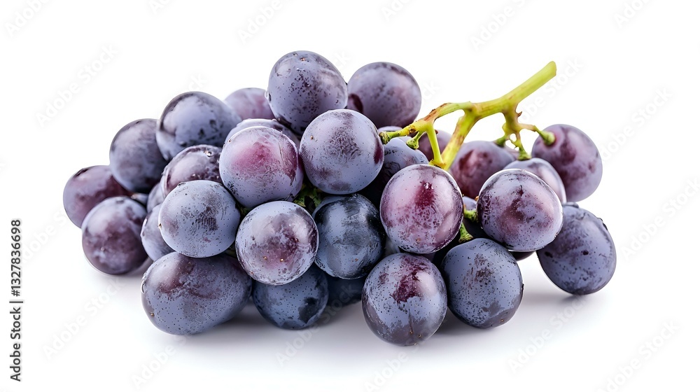 Fototapeta premium Fresh grapes isolated on white background