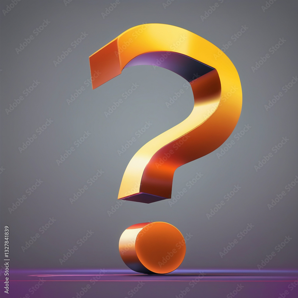 custom made wallpaper toronto digitalVibrant Ultra-Detailed Vector Question Mark – Modern Digital Design