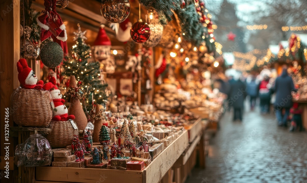 A vibrant marketplace filled with handmade crafts and decorations. A vibrant marketplace filled with handmade crafts and decorations.