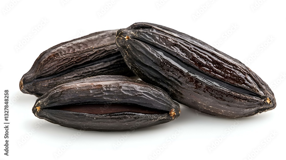 custom made wallpaper toronto digitalVanilla Beans Isolated on White Background