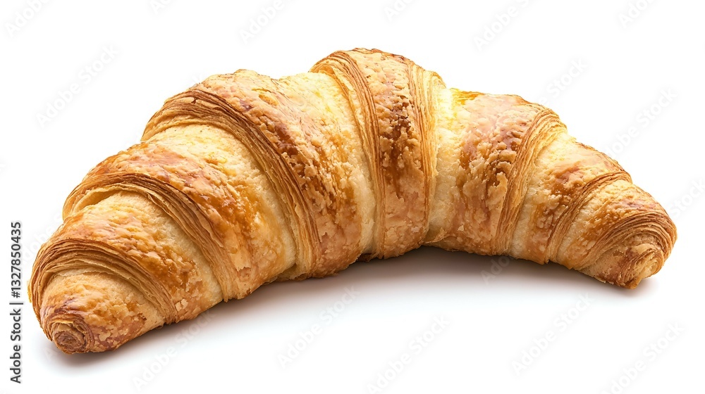 fresh croissant on white background fresh croissant on white background
