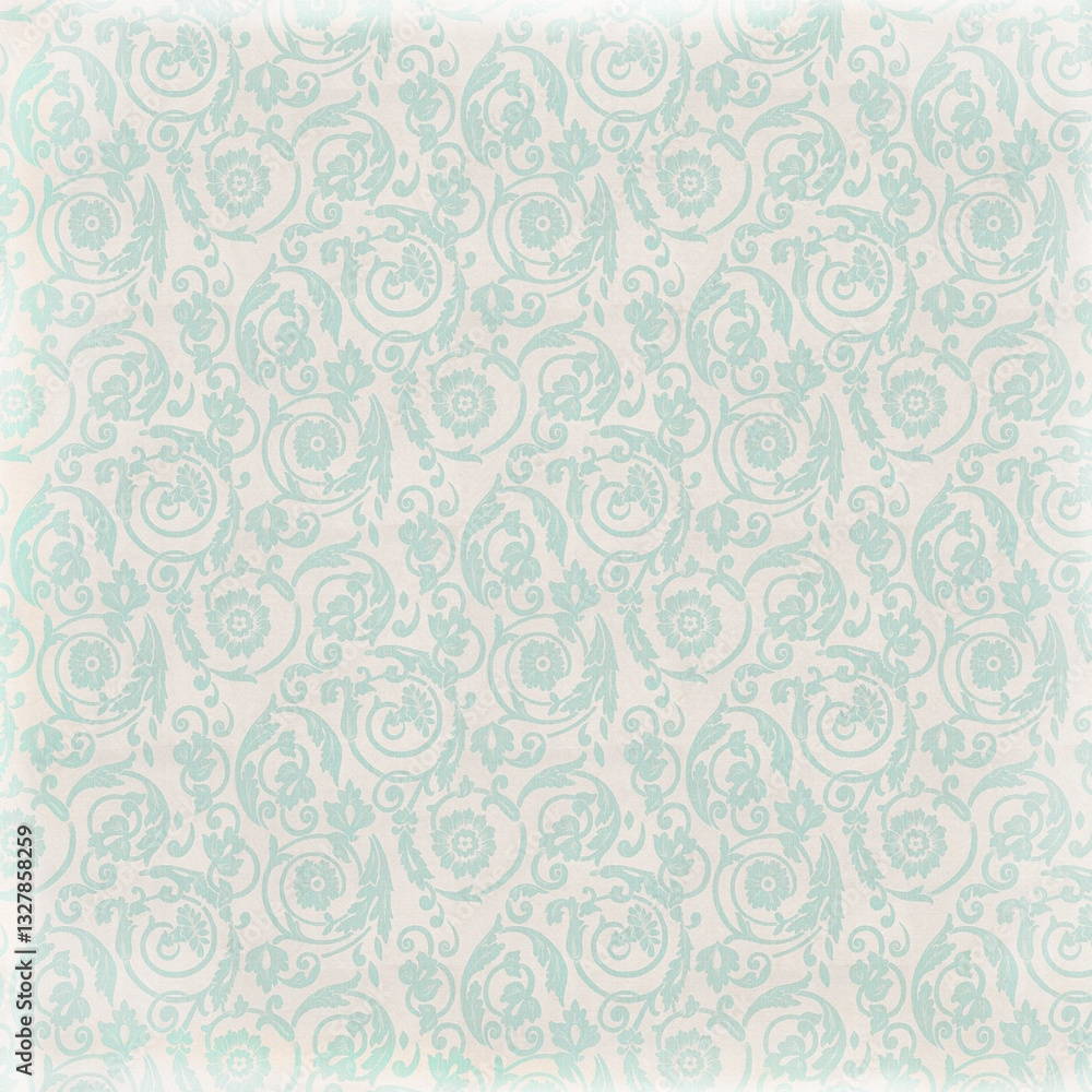 Floral ornament background paper, seamless fabric with textured pattern Floral ornament background paper, seamless fabric with textured pattern