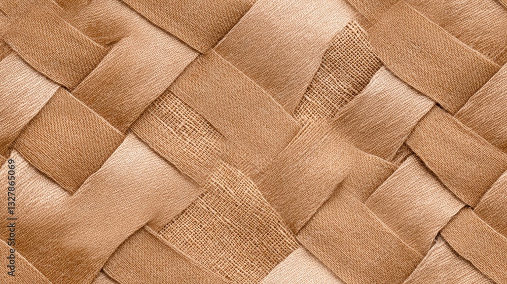 Fototapeta premium Woven Burlap and Fabric Texture Background