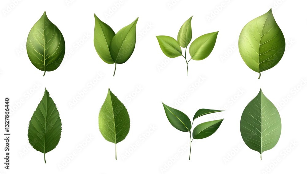 various green leaves showcasing different shapes and sizes emphasizing the diversity of plant life graphic can be used for educational or design purposes related to nature various green leaves showcasing different shapes and sizes emphasizing the diversity of plant life graphic can be used for educational or design purposes related to nature