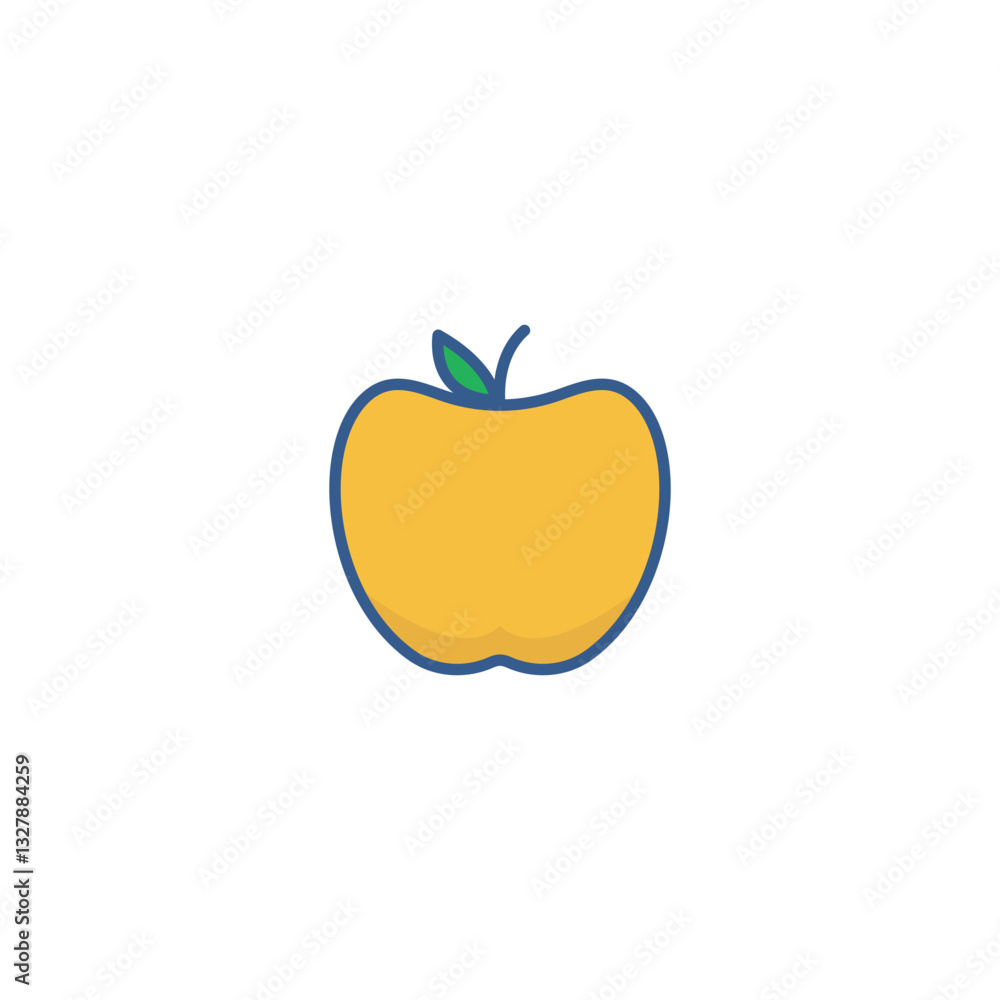 Apple Simple Vector Icon Apple Simple Vector Icon
