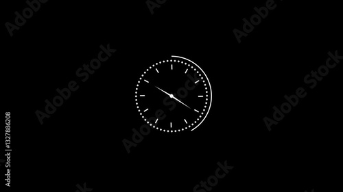 Wallpaper Mural lock with moving arrows. Clock time lapse , Clock Counting Down 24 Hour Day Fast Speed.Deadline work time Torontodigital.ca