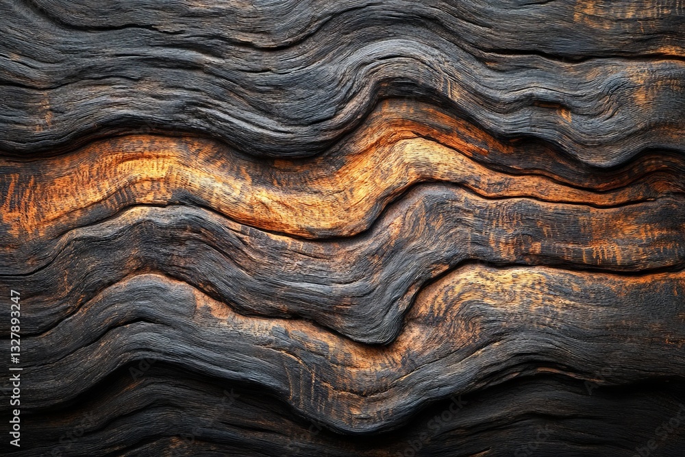 Textured wooden surface showcasing natural patterns in rich colors and intricate grain formations Textured wooden surface showcasing natural patterns in rich colors and intricate grain formations