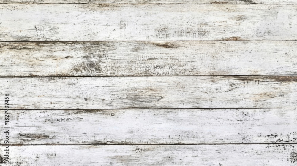 Obraz premium White Washed Wood Planks Texture Background