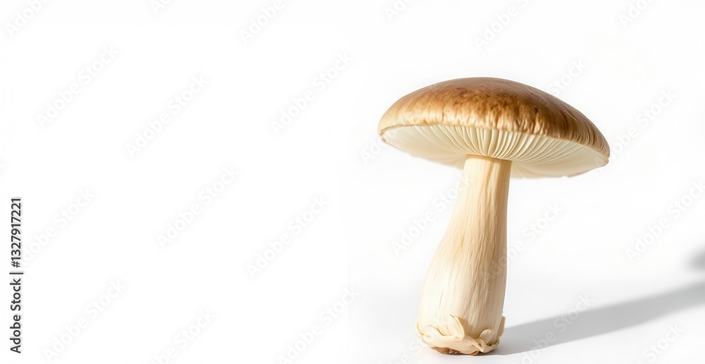 Fresh Champignon Mushroom on White Background Fresh Champignon Mushroom on White Background