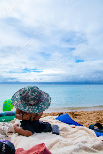child on the beach