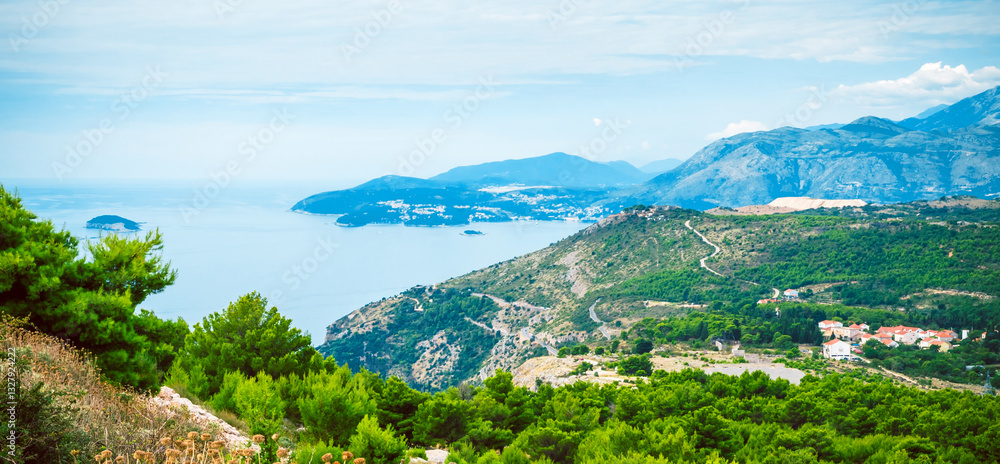 Beautiful balkan nature near Dubrovnik, Croatia