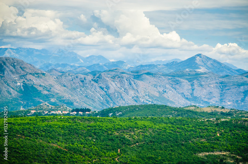 Obraz na płótnie Beautiful balkan nature near Dubrovnik, Croatia w salonie