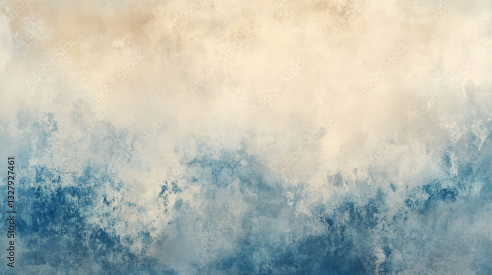 Obraz premium Abstract Beige Blue Watercolor Background Texture