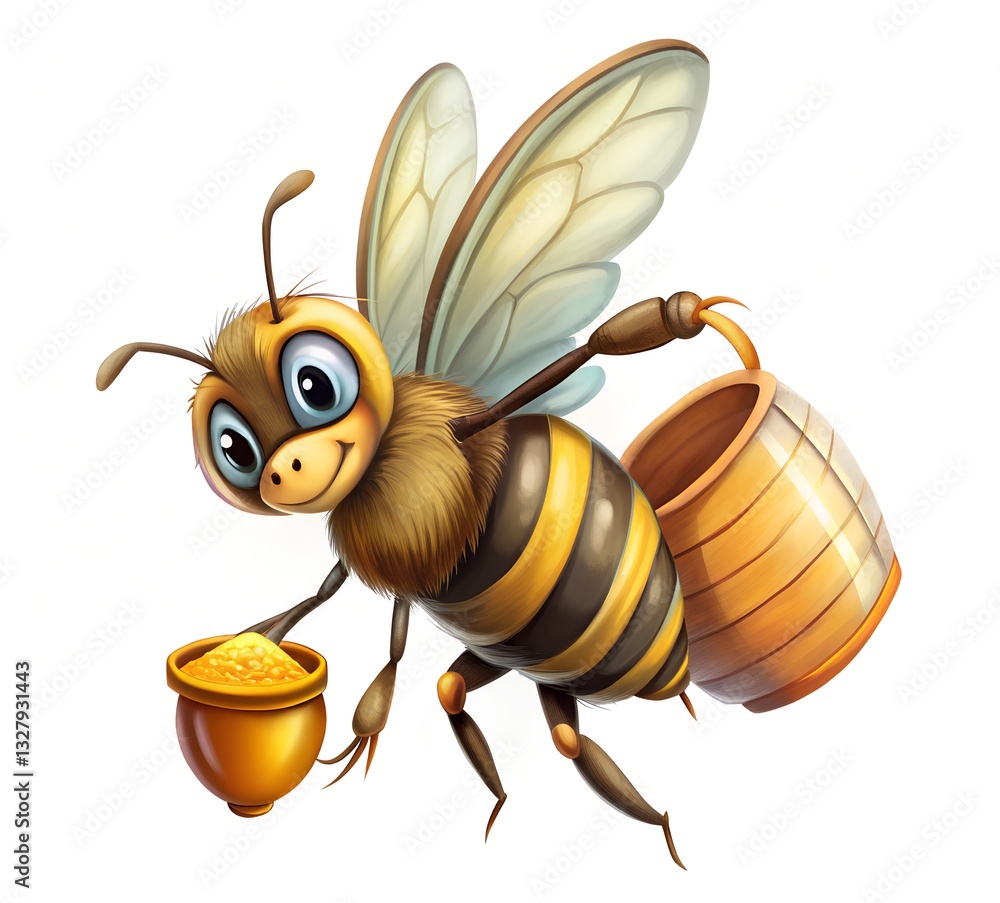 bee and honey bee and honey