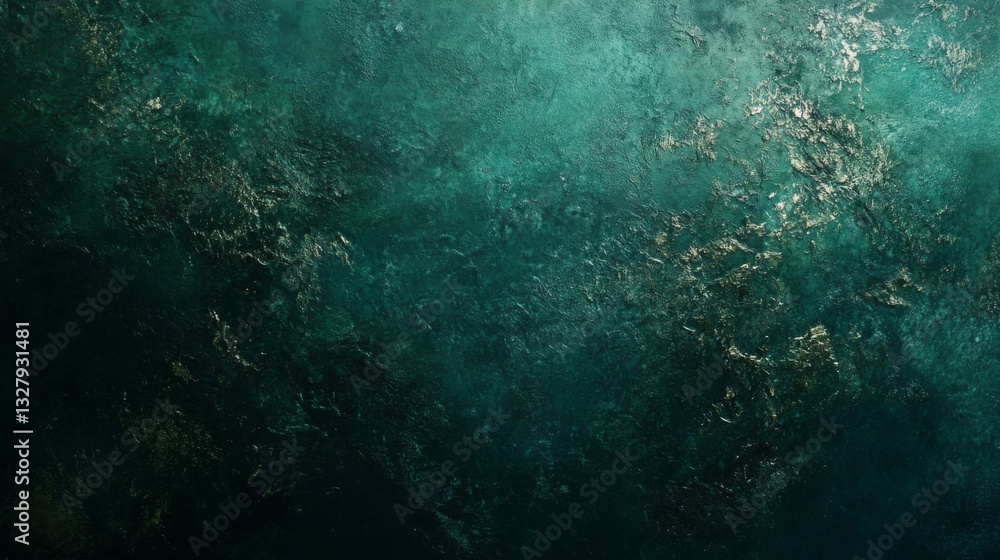 Fototapeta premium Dark Teal Abstract Texture Background with Subtle Sparkle