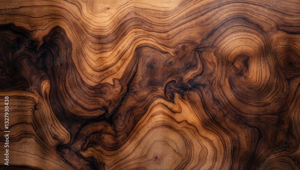 This image showcases a walnut briar veneer, highlighting its beautiful, dark swirls and complex wood grain patterns. The interaction of shadows and highlights emphasizes the intricacy of the veneer... This image showcases a walnut briar veneer, highlighting its beautiful, dark swirls and complex wood grain patterns. The interaction of shadows and highlights emphasizes the intricacy of the veneer...