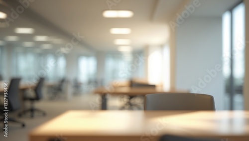 Wallpaper Mural Abstract blurry office interior space Torontodigital.ca