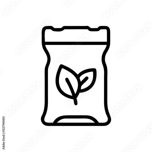 Biodegradable compost icon illustration for eco-friendly initiatives promoting sustainable practices and waste management in gardening, agriculture