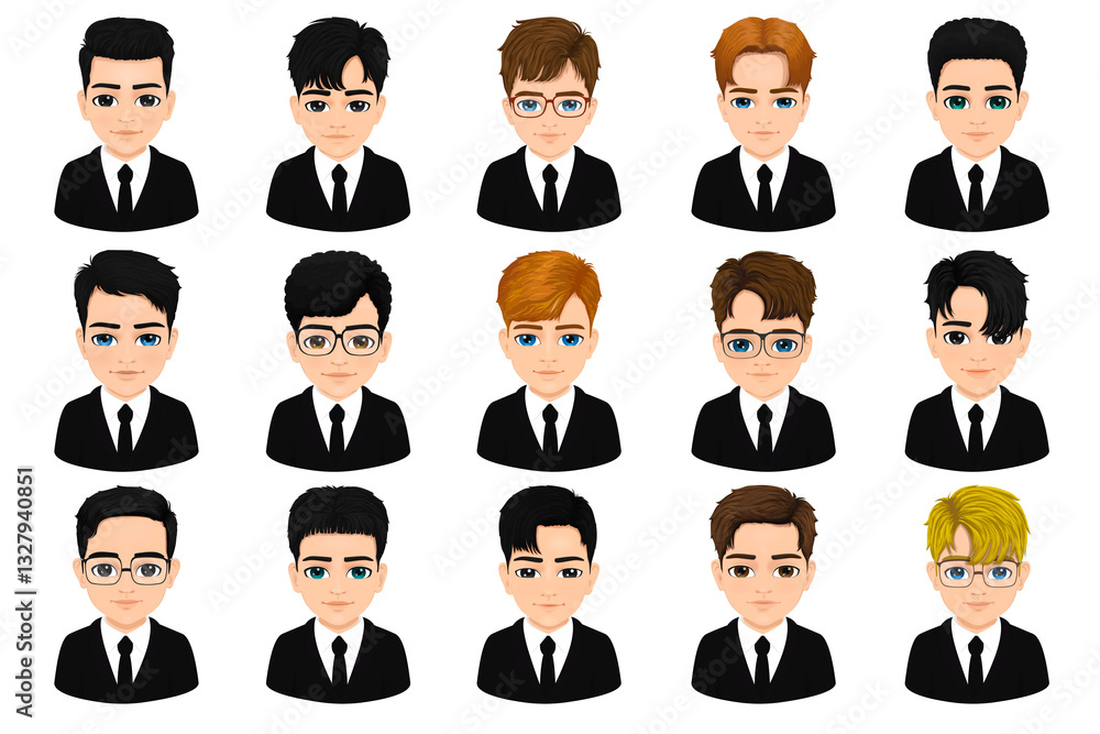 middle school or high school aged male students set middle school or high school aged male students set